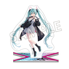 Load image into Gallery viewer, Hatsune Miku Model Illustration Acrylic Stand (Art by fukahire)