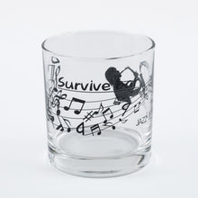 Load image into Gallery viewer, Survive & Revolve Bars Motif Glasses & Paper Coasters Set Like a Dragon Series