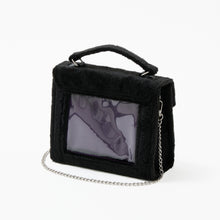 Load image into Gallery viewer, Fluffy Black Fan de Bag