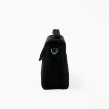 Load image into Gallery viewer, Fluffy Black Fan de Bag