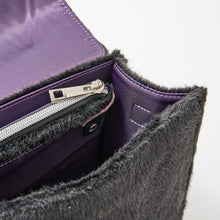 Load image into Gallery viewer, Fluffy Black Fan de Bag