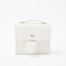 Load image into Gallery viewer, Fluffy White Fan de Bag