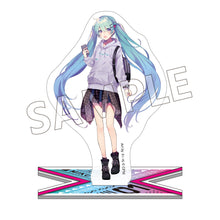 Load image into Gallery viewer, Hatsune Miku Model Illustration Acrylic Stand (Art by saine)
