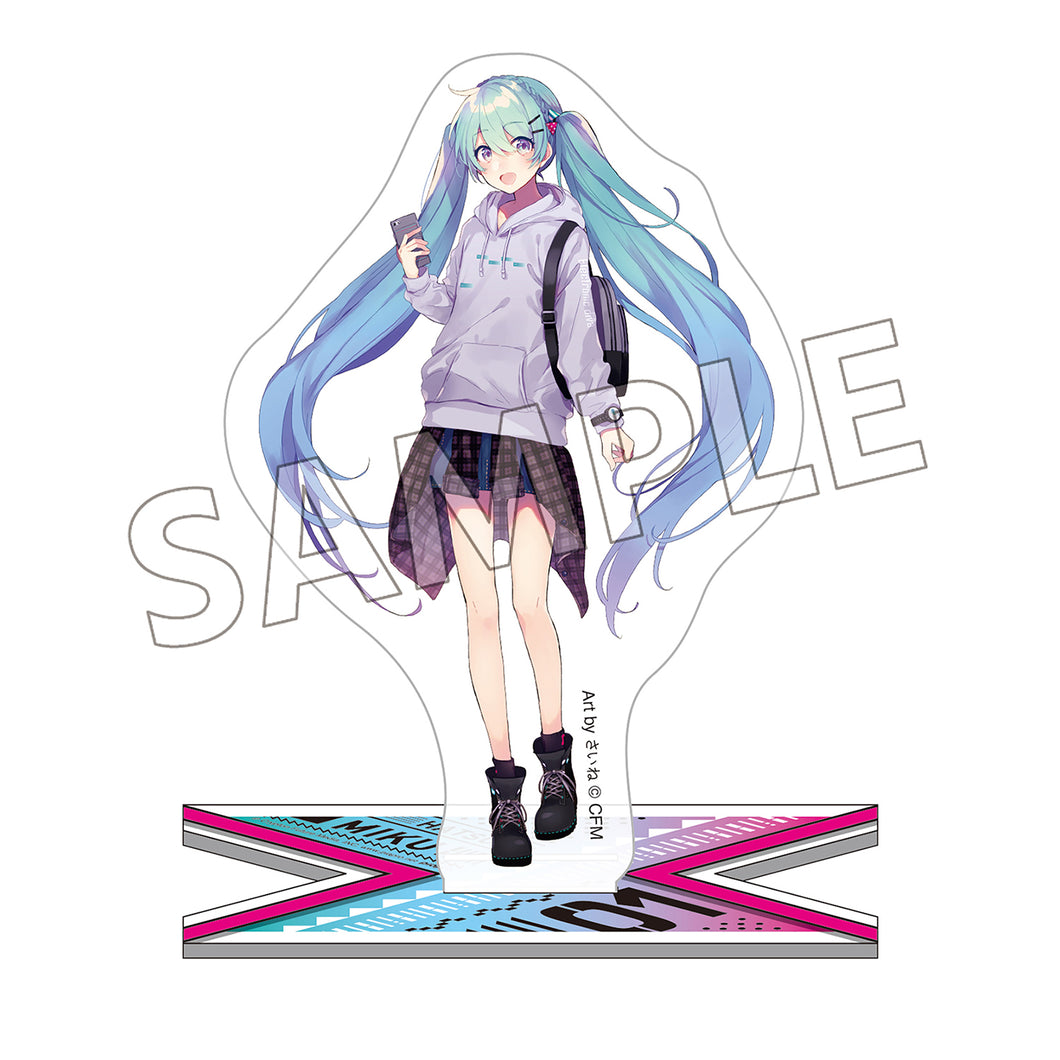 Hatsune Miku Model Illustration Acrylic Stand (Art by saine)