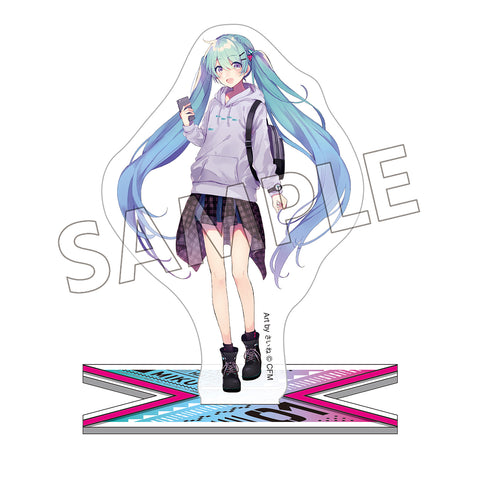 Hatsune Miku Model Illustration Acrylic Stand (Art by saine)