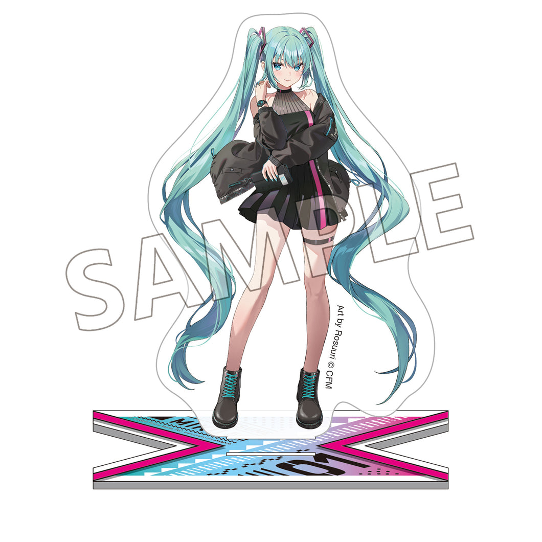 Hatsune Miku Model Illustration Acrylic Stand (Art by Rosuuri)