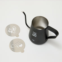 Load image into Gallery viewer, Coffee Talk Model Drip Kettle &amp; Latte Art Stencils Set
