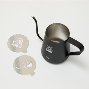 Coffee Talk Model Drip Kettle & Latte Art Stencils Set