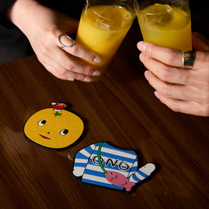 Ono Michio Model Rubber Coasters Set Like a Dragon Series
