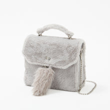 Load image into Gallery viewer, Fluffy Gray Fan de Bag
