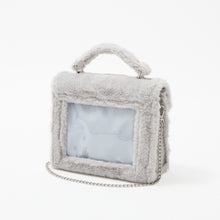 Load image into Gallery viewer, Fluffy Gray Fan de Bag
