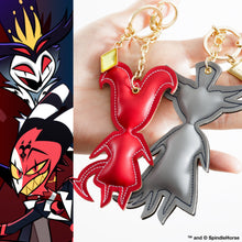 Load image into Gallery viewer, Blitzo and Stolas Model Bag Charm Set Helluva Boss
