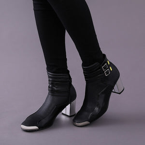 V Model Block Heel Boots Cyberpunk 2077